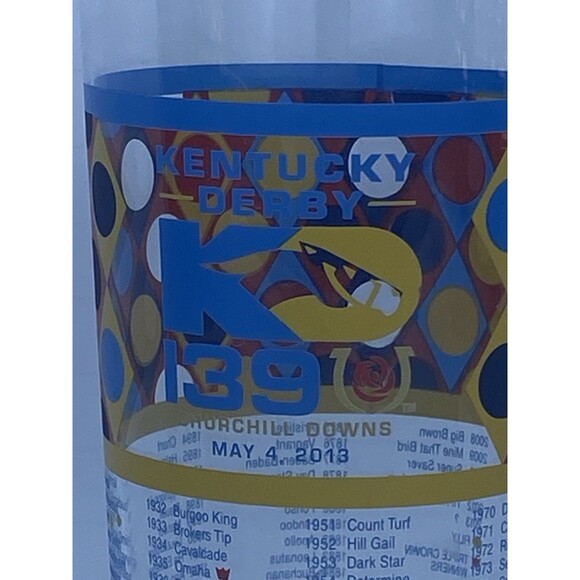 Kentucky Derby 139th Souvenir Glass Churchill Downs Horse Racing Cup Geometric - Picture 13 of 15